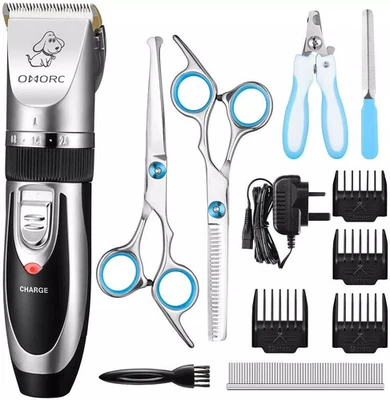Rechargeable Dog Cat Grooming Kit Hair Clippers Pet Hair Shaver Cordless Trimmer - image 1 of 4