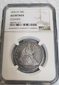1876-CC Seated Liberty Half Dollar NGC AU DETAILS CLEANED COIN C902