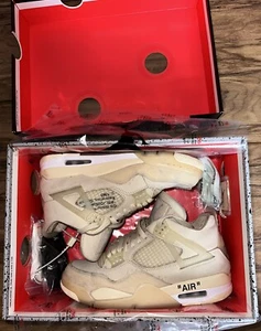 Jordan 4 Off White Sail US8,5W US7 EU40 UK6 - Bild 1 von 7