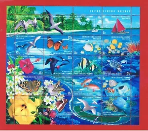 Cocos Islands #331 MNH OG sheet of 20 Flora & Fauna Free S/H - Picture 1 of 1