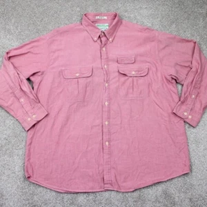 Orvis Buzz Off Shirt Mens 2XL XXL Pink Insect Shield L/S Cotton Button Down - Picture 1 of 14