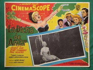 1954 DORIS DAY ROBERT CUMMINGS LUCKY ME AMAZING ART SPANISH MEXICAN LOBBY CARD 4