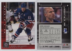 2001-02 ITG Be A Player Memorabilia Ruby /200 Mark Messier #97 HOF