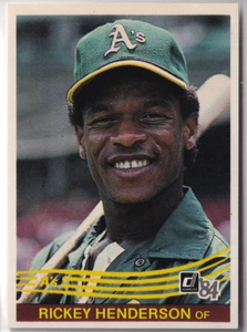 1984 Donruss #54 Rickey Henderson - Bild 1 von 1