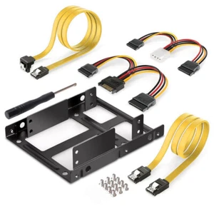 XT-XINTE SSD-Festplattenhalterung Dual Bracket 2.5 bis 3.5 SSD-Montagesatz - Bild 1 von 12