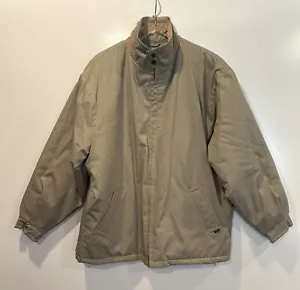 London Fog Beige Towne Cappotto Giacca Uomo Taglia Large (SU) - Foto 1 di 9
