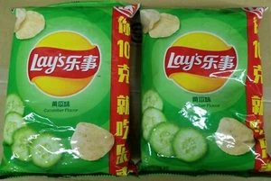 Lays Potato Chips Cucumber Flavor 黃瓜味  (2 bags) - Picture 1 of 4