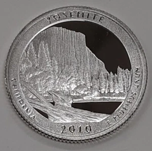 Cuarto de dólar a prueba de 90 % plata Yosemite ATB/Parques Nacionales 2010-S - Ver fotos - Imagen 1 de 2