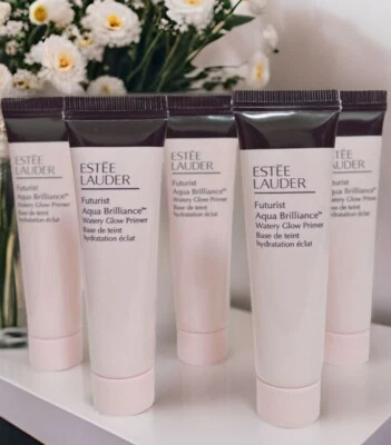 30%OFF! Estee Lauder Futurist Aqua Brilliance Watery Glow Primer 15mLx2PCS P/F! - Image 1 of 4