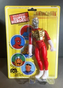 Custom 8 inch Micronaut red Microman TIME TRAVELER retro carded MEGO - esque - Bild 1 von 5