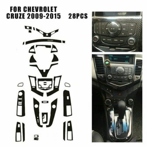 Cubiertas interiores de fibra de carbono para Chevrolet Cruze 2009-2015 pegatinas 28 piezas - Imagen 1 de 5