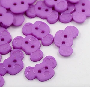 10 Purple Koala Buttons A49 Aussie Seller - Picture 1 of 2