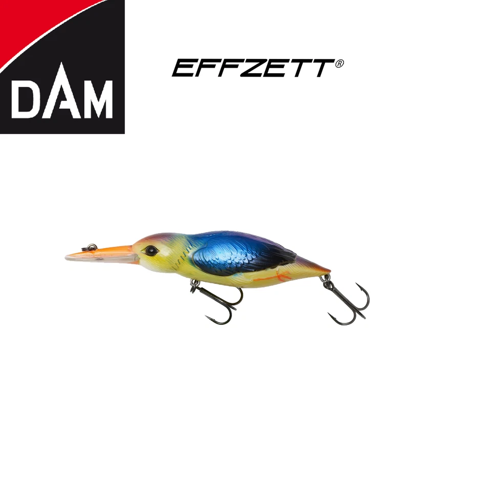 DAM Effzett Eisvogel 11cm 28g  14,5cm 35g ASIAN KINGFISHER Wobbler Crankbait - Bild 1 von 1