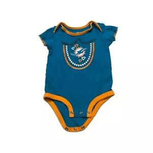 NFL Miami Dolphins Girls Bodysuit 3/6M - Picture 1 of 2