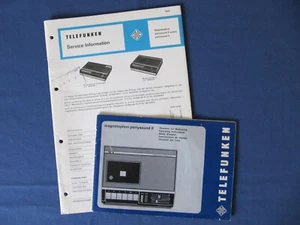 Telefunken magnetophon partysound II - Bedienungsanleitung und Servicemanual - Bild 1 von 2