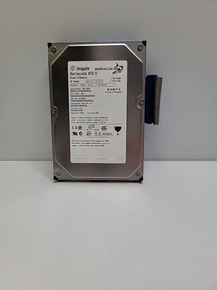Seagate ST360021A 60GB 9T6001, firmware 3.1 3.5 IDE/PATA Desktop Hard Drive - Image 1 of 2