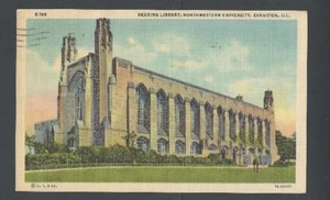 1952 PPC Evanston IL Deering Library Northwestern University - Foto 1 di 1