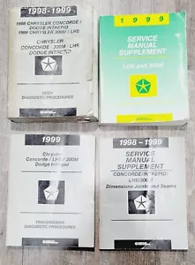 Chrysler 1998 1999 Manuales de Servicio Suplemento Lote 300M LHS Concorde Intrepid - Imagen 1 de 6