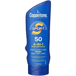 Coppertone SPORT Crema Solare SPF 50 Lozione, Protezione Solare Resistente all'Acqua 7 Fl Oz - Foto 1 di 8