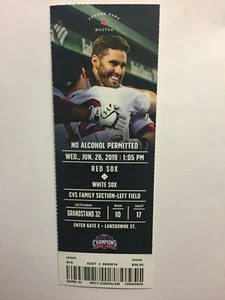 BOSTON RED SOX VS CHICAGO WHITE SOX, JUNE 26,2019 TICKET STUB - Picture 1 of 1