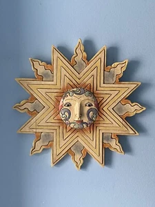 Sonnengesicht Plakette Jim Shore 2007 Wandbehang Heartwood Creek 11,75" #4010001 - Bild 1 von 13