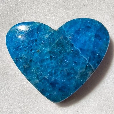 Piedra preciosa cabujón corazón apatita azul natural 51 quilates para joyería 26,2X32,3 mm 47 Foto 1 de 3