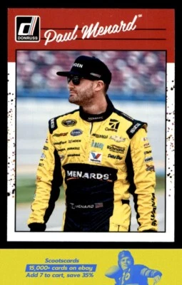 2023 Donruss 1990 Retro Paul Menard #198 Richard Childress Racing/Menards - Image 1 of 2