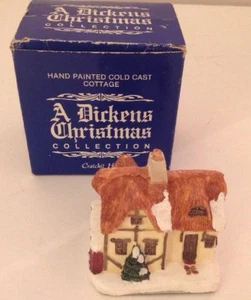 1988 RSVP A Dickens Navidad Cratchitt Cottage Vintage Miniatura Cottage Box - Imagen 1 de 8