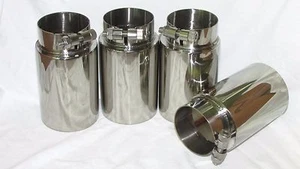 BMW E46 M3 oversized 3" Exhaust Tip Set of 4 - 304 Stainless - Picture 1 of 6