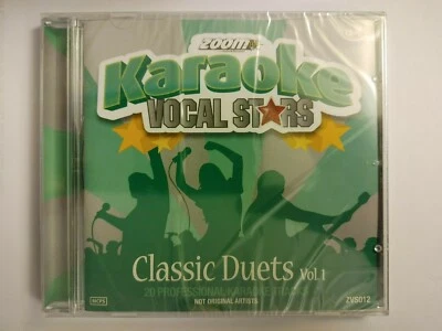 ZOOM KARAOKE ZVS012 Karaoke Vocal Stars Classic Duets Vol 1 CD+G Format NEW - Image 1 of 3