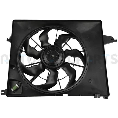 Ventilador condensador radiador delantero lado conductor para Hyundai Santa Fe 2010-2012 Foto 1 de 4