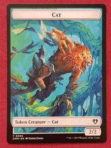 Magic The Gathering COMMANDER MASTERS CMM CAT 005 TREASURE token card MTG - Picture 1 of 2