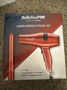 Babyliss PRO Ceramix Xtreme Limited Edition Trockner / 1" Glätteisen Rot - Bild 1 von 4