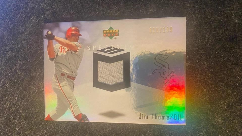 2007 Upper Deck Spectrum GU Jersey Card Jim Thome 15/199 Phillies White Sox - Image 1 of 1