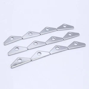 Verchromter Stahl-Ventildeckel-Mini-Spreizer-Tab für Ford 260 289 302 - Picture 1 of 7