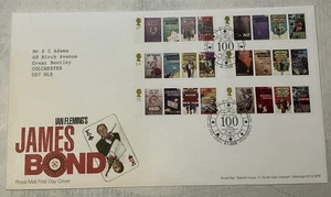 GB QEII 2008 James Bond Singles RM FDC Tallents House Casino Chip Edinburgh SHS - Bild 1 von 4