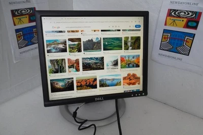 Dell 1704FP 17" LCD Monitor "Square" VGA DVI w/4-Port USB Hub 1704FPvt J6642 OEM - Image 1 of 4