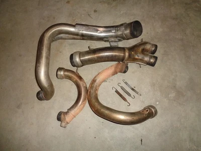 Husqvarna TE 610 TE610 Head Pipes Mid Pipe Exhaust Header 1991 - Image 1 of 2