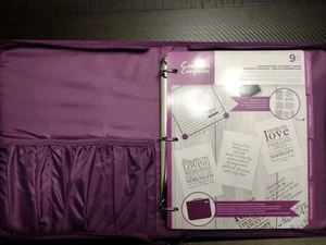 Crafters Companion Verse Stamp Set and Zipper Storage Binder - Picture 1 of 11