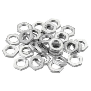 M8 x 1.0 Acciaio Esagonale Dadi,30pz Metrico Filetto Zinco Placcato 2.5mm - Foto 1 di 4