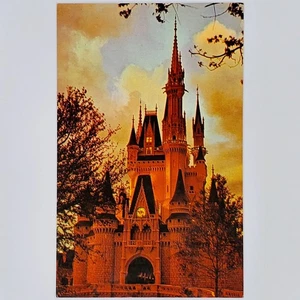 Cinderella Castle Postcard Vintage Disney World Magic Kingdom 1970s Reduced - Picture 1 of 2