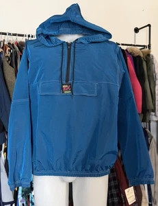 Surf Style Blue Windbreaker Jacket Vintage, One Size Fits All NWT - Picture 1 of 5
