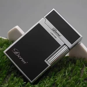 ✨Encendedor de gas butano de lujo Derui, llama deslizable brillante metal regalo para fumar🔥 - Imagen 1 de 19