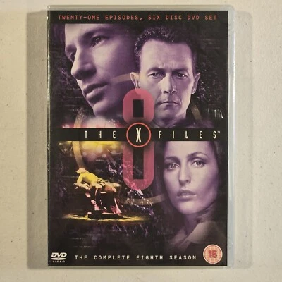 The X-Files - Season 8 DVD 2001-02 TV HORROR SCI-FI - REGION 2 PAL - BRAND NEW - Image 1 of 3