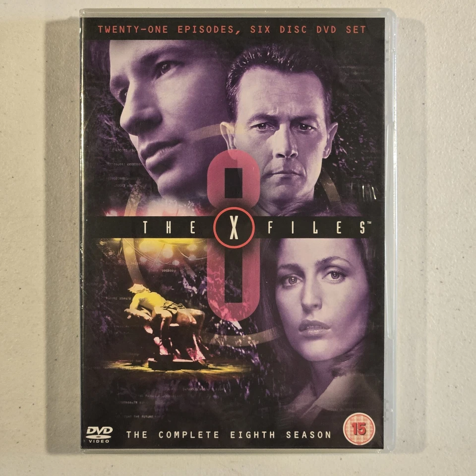 The X-Files - Season 8 DVD 2001-02 TV HORROR SCI-FI - REGION 2 PAL - BRAND NEW - Image 1 of 3