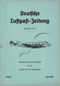 23010/ Aero Philatelisten Club - Deutsche Luftpost Zeitung – Mai 1939 - RARITÄT - Picture 1 of 1