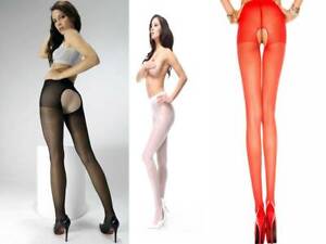 Sexy Crutchless tights various colours open crotch