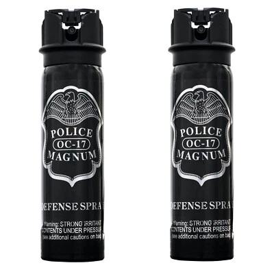 Paquete de 2 spray de pimienta Police Magnum 4 oz abatible protección personal Foto 1 de 4