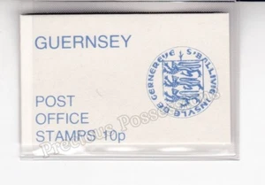 GUERNSEY POSTAGE STAMP BOOKLET 1978 SB16 10p BLUE SACHET IN PLASTIC SLEEVE - Picture 1 of 1