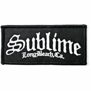 SUBLIME - LOGOTIPO DE PLAYA LARGA - PARCHE TEJIDO - TOTALMENTE NUEVO - MÚSICA SUBPAT01 - Imagen 1 de 1